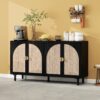 4 Door Cabinet, Suitable For Bedroom - Black - Image 4