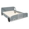 Full Size Car Shaped Platform Bed With Wheels - Gray - Image 2