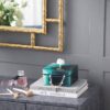 Bethany - Aqua Jewelry Box, Stackable Decorative Storage Boxes With Lids - Colorful - Image 5