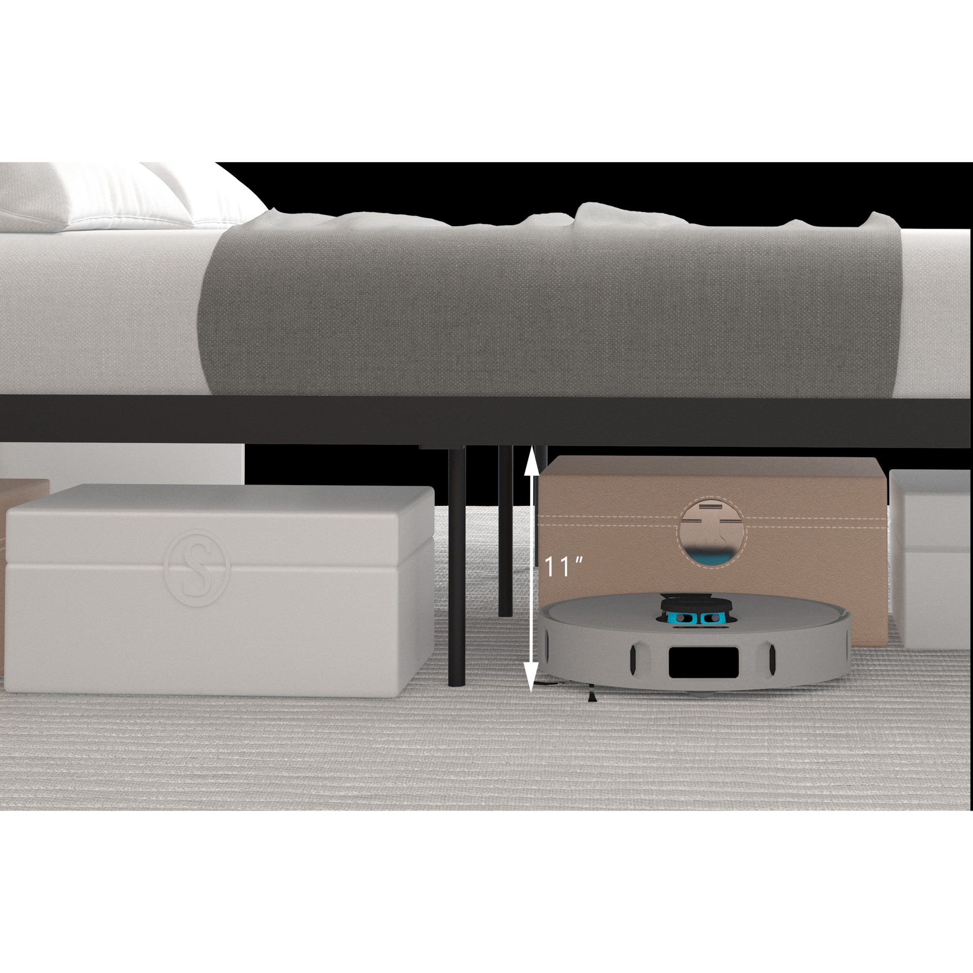 Ceres - Queen Bed With Wood Headboard & Footboard - Black And Walnut - Image 8