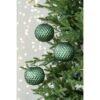 Christmas Ball Ornaments, Decorative Hanging Ball Christmas Tree Ornaments For Holiday Party Decorations (Set of 6) - Green - Image 5