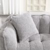 Soft Beanbag Chair With High Resilience Foam Core For Two People - Gray - Image 6