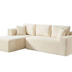 Chenille Compressible Sofa - Beige