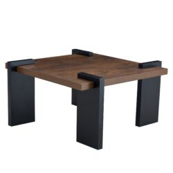 Walnut Colored Coffee Table, Suitable For Modern Minimalist Living Rooms And Leisure Areas - Walnut