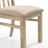 Brutus - Wide Contemporary Fabric Dining Chair (Set of 2) - Reclaimed Wheat - Image 9