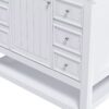 36" Bathroom Vanity With 1 Cabinet And 3 Drawers 1, Storage Solution - White - Image 14