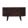 Rounded Lid-Up Blanket Box - Walnut - Image 2