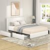 Anda - Queen Boucle Upholstered Platform Bed With Patented 4 Drawers Storage - Ivory - Image 9