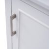 Modern Small Bathroom Vanity Cabinet With Ceramic Basin, Ample Storage, 1 Soft-Close Door - White - Image 17