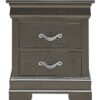 Lorana - Nightstand - Metalic Black - Image 2