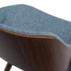 Malden - Bentwood Dining Chair With Wood Back - Denim Blue - Image 4