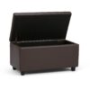 Cosmopolitan - Storage Ottoman - Chocolate Brown - Image 2