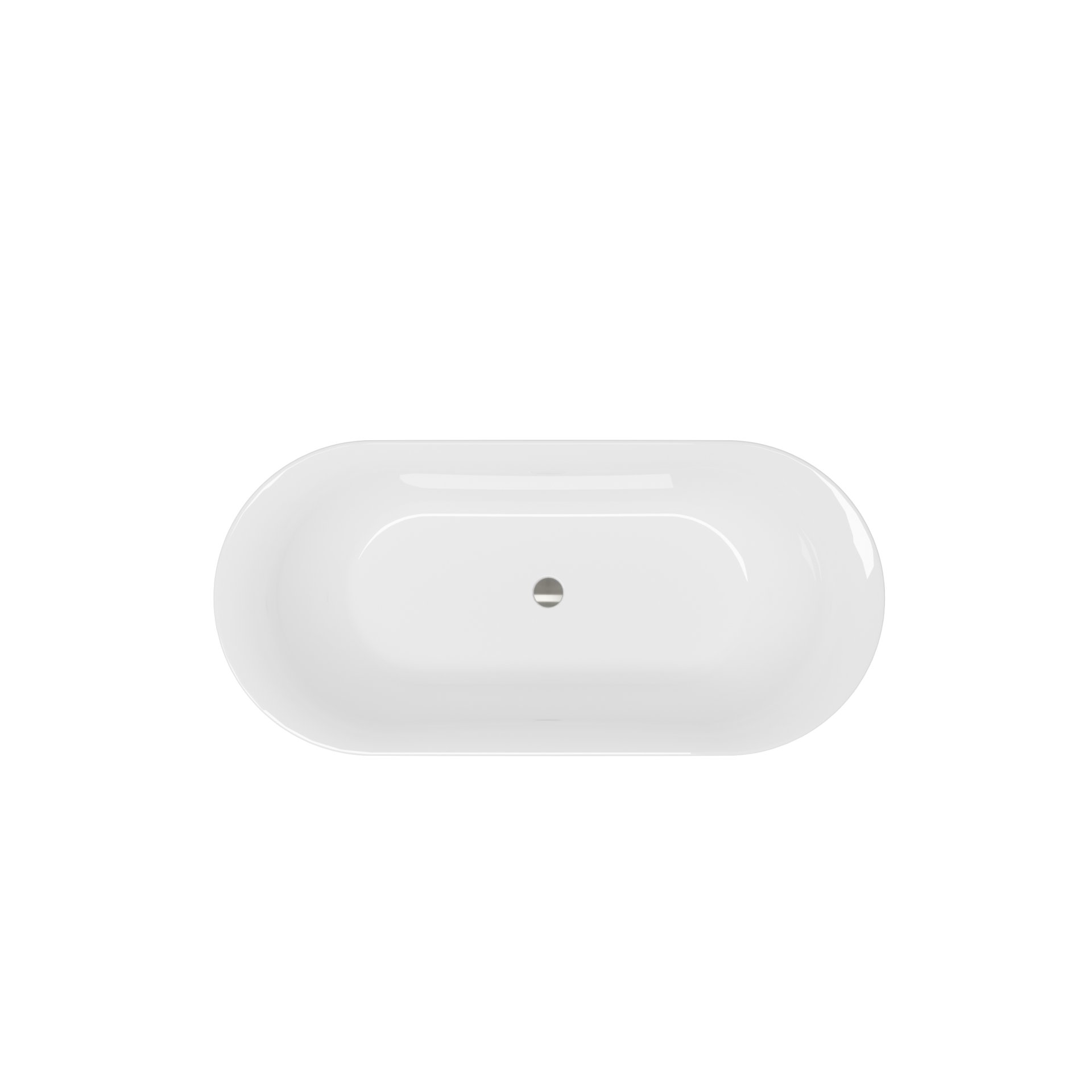 Acrylic Freestanding Bathtub-Acrylic Soaking Tubs, Fluted Style Freestanding Bathtub With Integrated Slotted Overflow And Brushed Nickel Toe-Tap Drain, 02149-Bn - Glossy White - Image 9