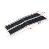 Portable Aluminium Wheelchair Ramp 4Ft With Non Skid Surface 2 Pieces 600 Pound Capacity - Silver - Image 3