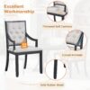 5 Piece Dining Set Retro Extendable Round Table And 4 Chairs For Kitchen Dining Room - Black - Image 8