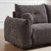 Lamb's Wool 2 Seater Cushion Sofa Comfortable Sofa For Living Room Bedroom And Other Casual Spaces Lamb's Wool Sofa With 2 Cushions And 2 Ball Pillows (Set of 2) - Gray - Image 17