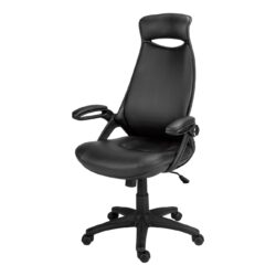 Office Chair, Adjustable Height, Swivel, Ergonomic Armrests, Contemporary / Modern - Black