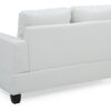 Charming Transitional Loveseat - White - Image 3