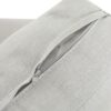 Oriana - Aluminum Outdoor Patio Armchair With Thick Cushions - Light Gray - Image 13
