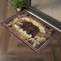 Nature's Nest - 2' X 3' Lodge Area Rug - Multi, Brown