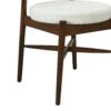 Mid Century Modern Dining Chairs With Upholstered Seat - Walnut / Beige - Image 6