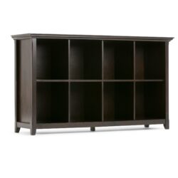 Amherst - 8 Cube Storage Sofa Table - Hickory Brown