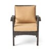 Honolulu - Club Chair (Set of 2) With Weather Resistant Wicker And Cushions - Brown / Tan - Image 7
