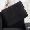 Modern Sofa 3 Seater Compressed Couch With Cup Holders - Black - Image 11