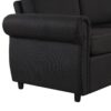 Pull Out Sofa Bed Loveseat Sleeper With Twin Size Memory Mattress With Two USB Ports For Living Room Spaces - Black - Image 20