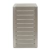 Aluminum Outdoor Side Table, C Shaped End Table, Outside Small Table For Patio - Silver - Image 9