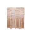 Panel Solid Wood Folding Room Divider - Natural - Image 10