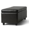 Avalon - Storage Ottoman Bench - Tanners Brown - Image 7