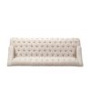 Comfy 3 Seat Sofa With Wooden Legs, For Living Room And Study - Beige - Image 9