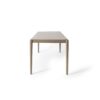 Contemporary 7 Piece Dining Set With Upholstered Armless Chairs And Metal Legs - White / Brown - Image 6