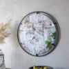 Theodor - Mirror With Industrial Design Round Mirror With Metal Frame For Wall Decor & Entryway Console Lean Against Wall - Black - Image 5