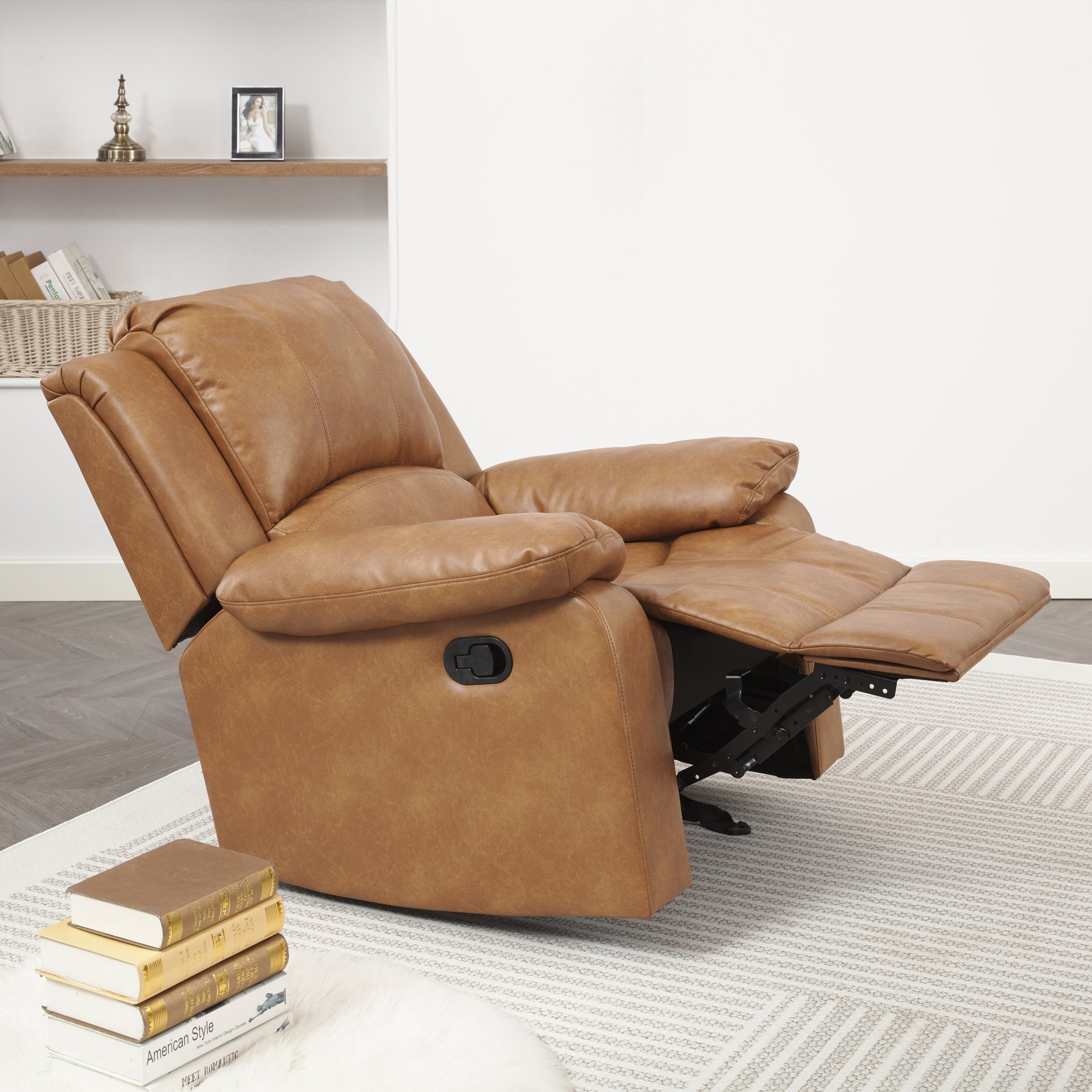 Charlotte - Glider Recliner - Brown - Image 4