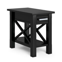 Kitchener - Narrow Side Table - Black