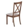 Dining Chair Side, Upholstered For Dining Room, Transitional (Set of 2) - Beige - Image 3