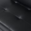 Folding Ottoman Sofa Bed Multi Functional Space Saving Design - Black - Image 15