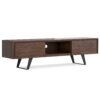 Lowry - Handcrafted, TV Media Stand - Distressed Charcoal Brown - Image 4