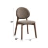 Hadasa - Linen Side Chair (Set of 2) - Light Brown - Image 6