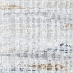 Textures - 2'7" X 7' Area Rug Polypropylene - Multi / White