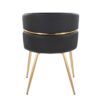 Cinch - Glam / Art Deco Dining Chair (Set of 2) - Gold / Black - Image 5