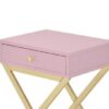 Coleen - Accent Table - Pink / Gold - Image 4