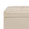 Oregon - Storage Ottoman Bench With Tray - Satin Cream - Image 7