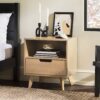 Modern 1 Drawer Nightstand With Open Cubby - Riviera - Image 5