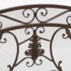 Waterbury - Traditional Fireplace Screen With Gold Flower - Black - Image 7