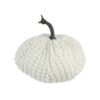 Chenille Weighted Pumpkin Ornament Decor For Holiday Harvest Festival Fall Festival & Thanksgiving (Set of 2) - White - Image 7