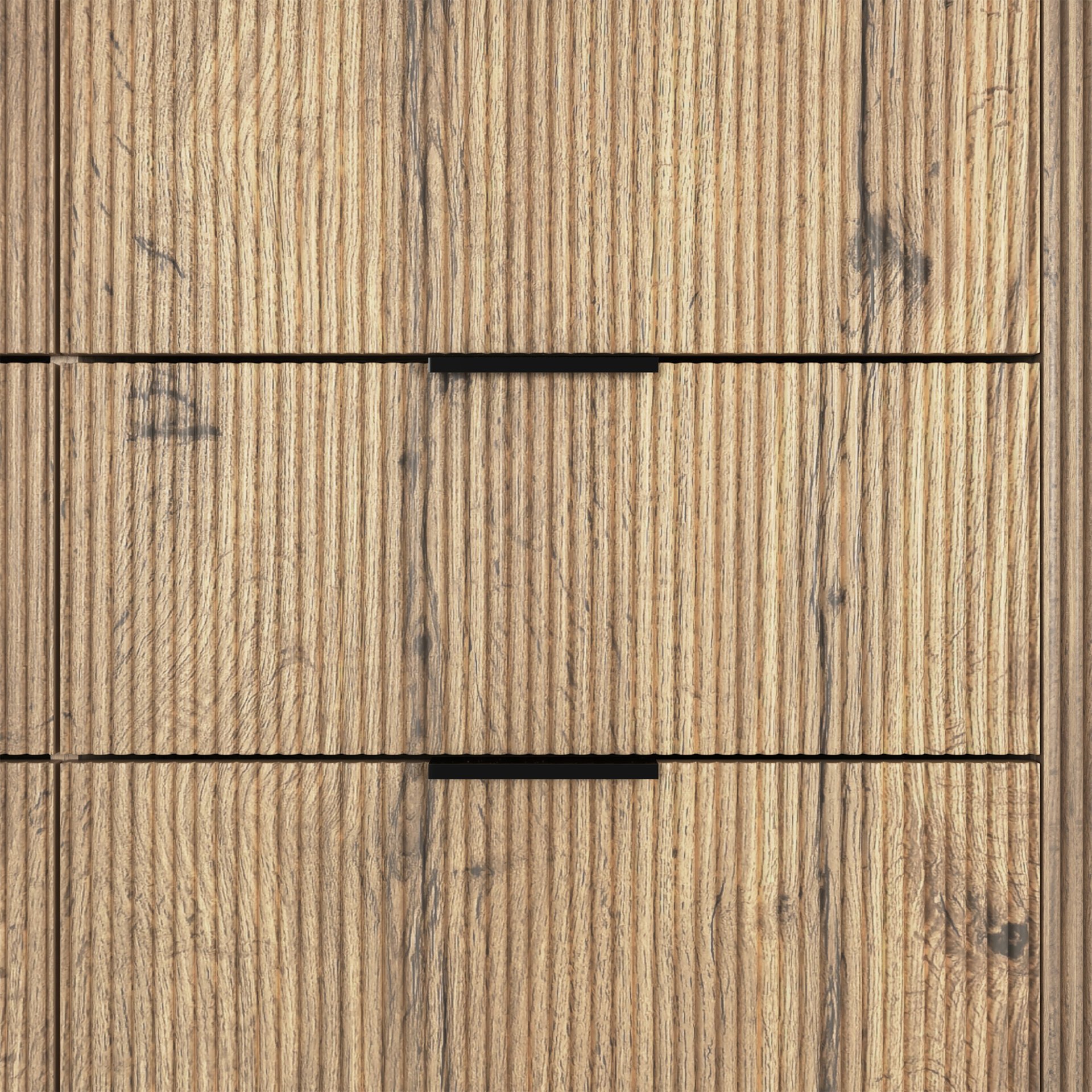 Modern 6 Drawer Cabinet With Metal Rounded Corners And Exquisite Handles Multi Functional Storage - Natural Wood - Image 17