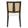 Mid Century Rattan Dining Chair Without Arms (Set of 2) - Beige / Dark Brown - Image 8